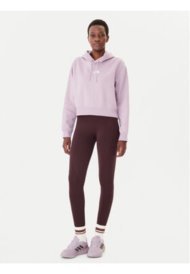 The North Face Bluza Essential NF0A89EX Fioletowy Regular Fit. Kolor: fioletowy. Materiał: syntetyk, bawełna