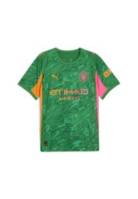 Puma - Męska koszulka bramkarska Manchester City 25/26 PUMA. Kolor: zielony, żółty, wielokolorowy, pomarańczowy. Materiał: tkanina