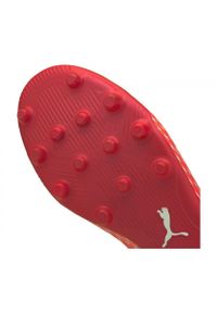 Buty piłkarskie Puma Ultra 1.3 Mg M 106515-02 czerwone czerwone. Kolor: czerwony. Materiał: mikrofibra, tkanina. Szerokość cholewki: normalna. Sezon: jesień. Sport: piłka nożna #6