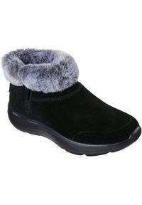 skechers - Buty Skechers On-the-go Encore - Snow-cappe, Kobiety. Kolor: czarny. Materiał: materiał, zamsz. Sport: fitness