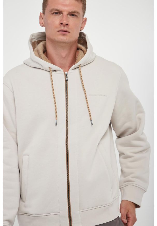 Armani Exchange - Bluza męska z kapturem ARMANI EXCHANGE. Typ kołnierza: kaptur