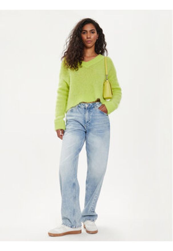AMERICAN VINTAGE - American Vintage Sweter Bymi BYM18AE24 Zielony Regular Fit. Kolor: zielony. Materiał: wełna. Styl: vintage