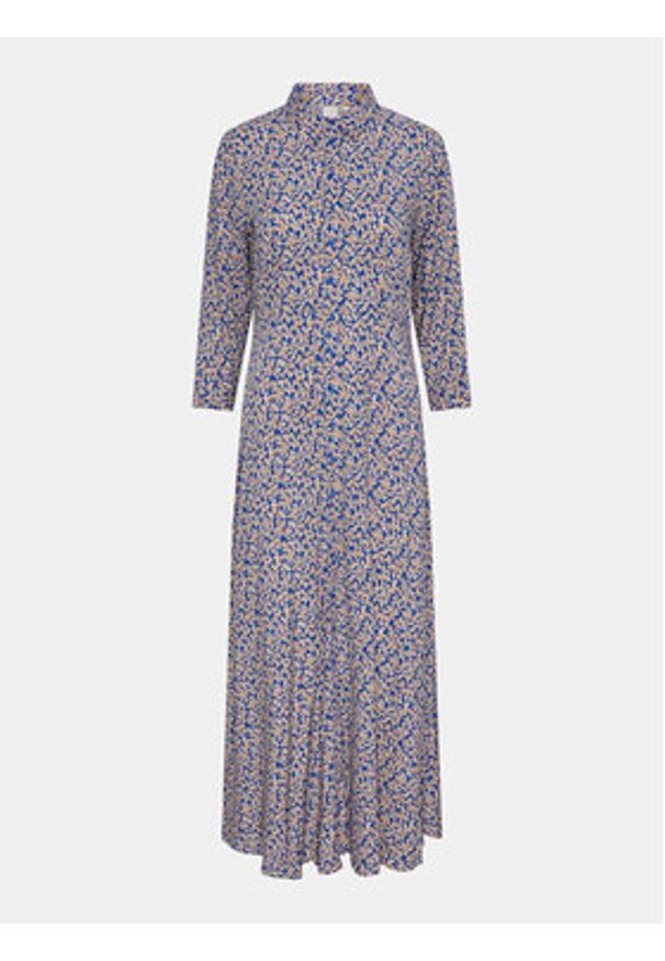YAS Sukienka koszulowa Savanna 26022663 Kolorowy Loose Fit. Materiał: wiskoza. Wzór: kolorowy. Typ sukienki: koszulowe