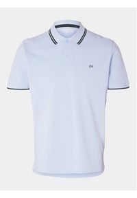 Selected Homme Polo 16087840 Niebieski Regular Fit. Typ kołnierza: polo. Kolor: niebieski. Materiał: bawełna #5