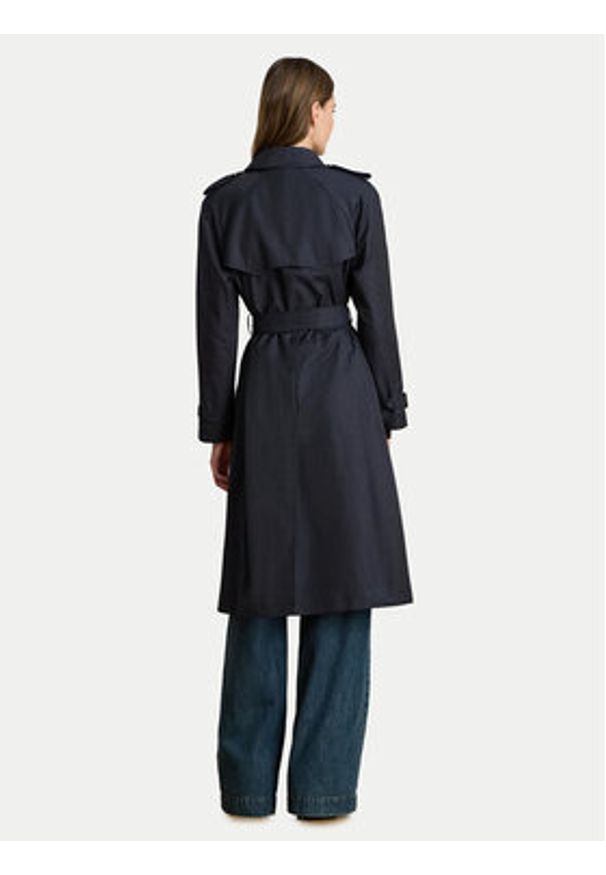 Lauren Ralph Lauren - LAUREN RALPH LAUREN Trencz 297951259004 Granatowy Straight Fit. Kolor: niebieski. Materiał: syntetyk