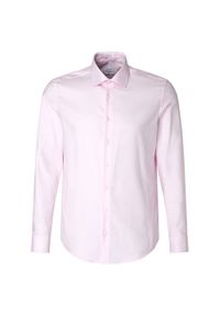 Seidensticker Koszula 01.653690 Różowy Slim Fit. Kolor: różowy. Materiał: bawełna
