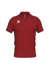ERREA - Polo Errea Evo. Typ kołnierza: polo. Kolor: czerwony. Materiał: bawełna. Styl: sportowy, wakacyjny #1