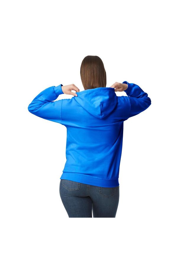 GILDAN - Bluza Z Kapturem Dla Dorosłych Unisex Softstyle Fleece Midweight. Typ kołnierza: kaptur. Kolor: niebieski. Materiał: poliester, bawełna