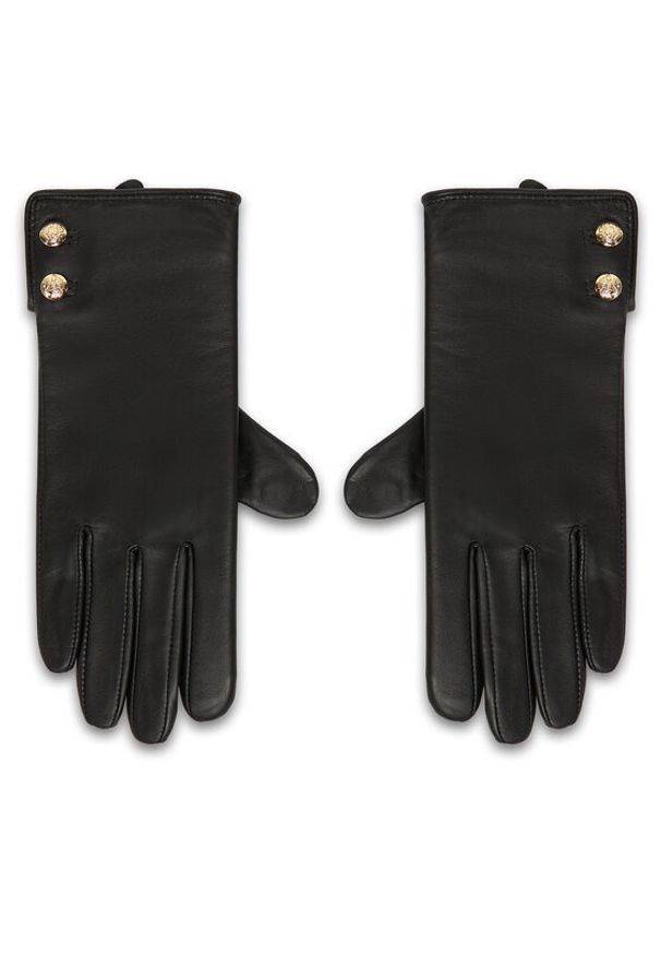 Lauren Ralph Lauren - LAUREN RALPH LAUREN Rękawiczki 454833083001 Czarny. Kolor: czarny. Materiał: skóra