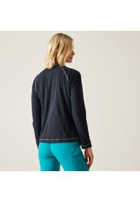 Regatta - Damski lekki polar turystyczny Montes z zamkiem błyskawicznym do połowy. Kolor: niebieski. Materiał: polar #2