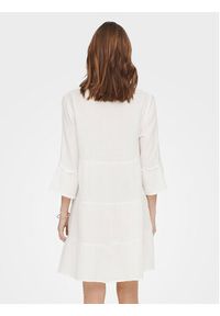 only - ONLY Sukienka letnia Thyra 15267999 Biały Regular Fit. Kolor: biały. Materiał: bawełna. Sezon: lato #5