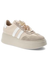 CheBello - Sneakersy damskie Chebello, sportowy fason platformowa podeszwa sznurowanie stabilna konstrukcja miękka wyściółka, beżowe, 4805_-157-431-PSK-S251. Zapięcie: sznurówki. Kolor: beżowy. Styl: sportowy #7