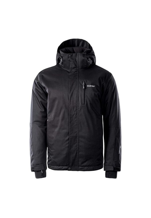 Hi-tec - Kurtka narciarska męska Hi-Tec Ango - czarna, Rozmiar L. Kolor: czarny. Materiał: poliester, materiał. Sezon: zima. Sport: narciarstwo