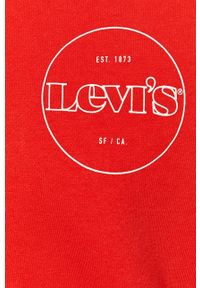 Levi's® - Levi's - Bluza. Okazja: na spotkanie biznesowe, na co dzień. Kolor: czerwony. Wzór: nadruk. Styl: biznesowy, casual #3