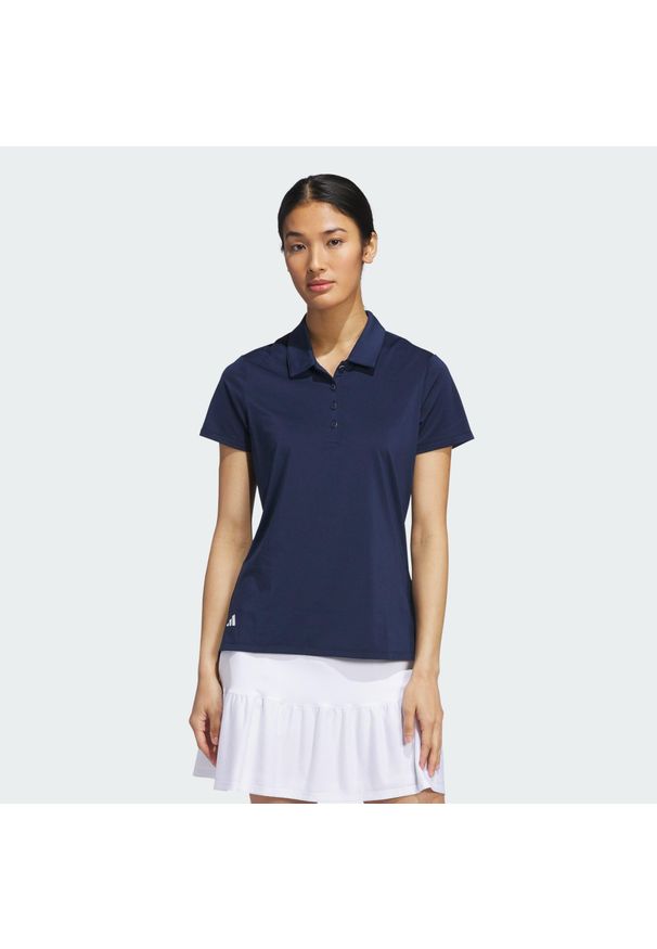 Adidas - Koszulka polo Ultimate365 Solid Short Sleeve. Okazja: na co dzień. Typ kołnierza: polo. Kolor: niebieski. Materiał: materiał. Styl: casual, sportowy