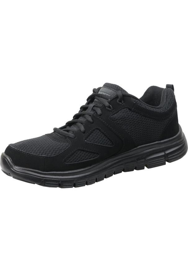 skechers - Buty do chodzenia męskie, Skechers Burns. Zapięcie: sznurówki. Kolor: wielokolorowy, czarny. Materiał: materiał, syntetyk, tkanina. Szerokość cholewki: normalna. Sport: turystyka piesza