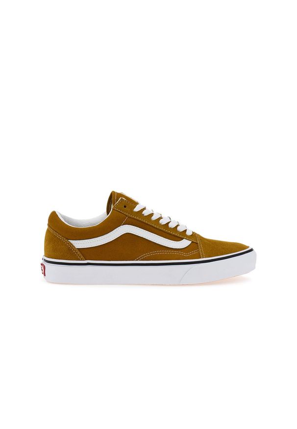 Buty Vans Color Theory Old Skool VN0005UF1M71 - brązowe. Zapięcie: sznurówki. Kolor: brązowy. Materiał: guma, zamsz, materiał, skóra. Szerokość cholewki: normalna. Model: Vans Old Skool