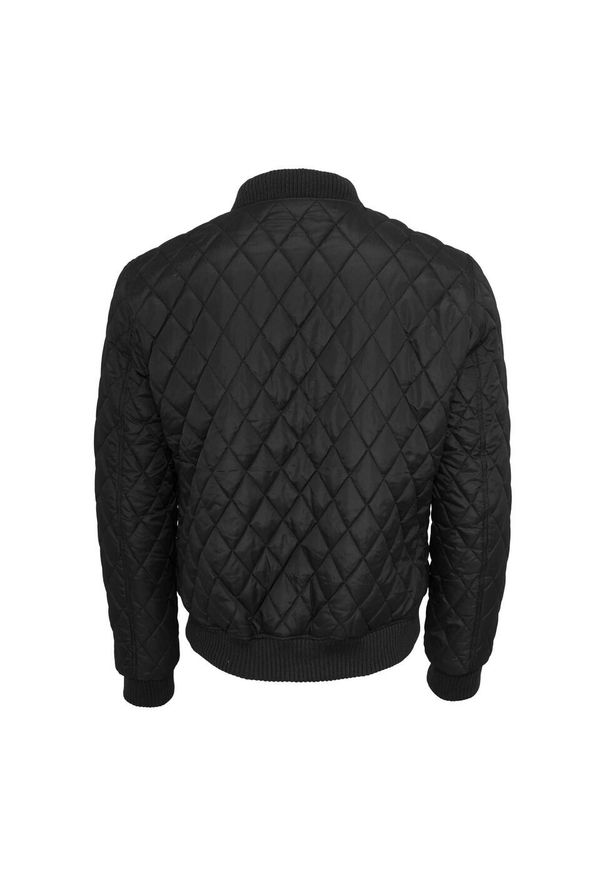 Urban Classics - Męska Nylonowa Kurtka Pikowana Diamond. Kolor: czarny. Materiał: nylon