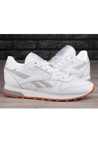 Buty damskie do chodzenia Reebok CLASSIC LEATHER. Kolor: wielokolorowy, szary, biały. Model: Reebok Classic. Sport: turystyka piesza #2