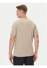 Under Armour T-Shirt UA Left Chest Logo 1326799 Beżowy Loose Fit. Kolor: beżowy. Materiał: bawełna, syntetyk #3
