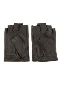 Wittchen - Damskie rękawiczki skórzane bez palców z perforacją. Kolor: czarny. Materiał: skóra. Styl: elegancki #2