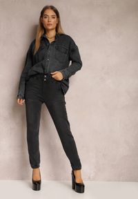 Renee - Czarne Jeansy Joggery Ketsiah. Kolor: czarny. Styl: elegancki #4