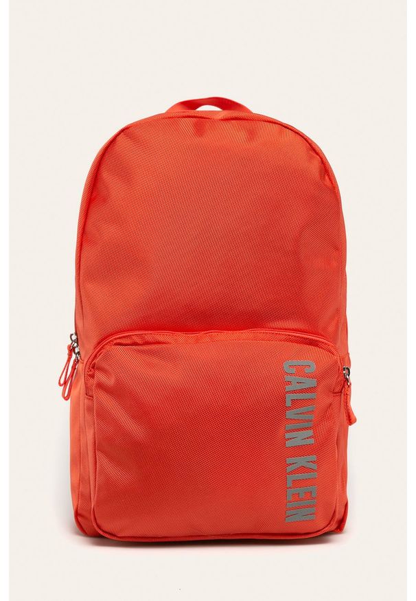 Calvin Klein Performance - Plecak. Kolor: pomarańczowy. Materiał: poliester, materiał. Wzór: gładki