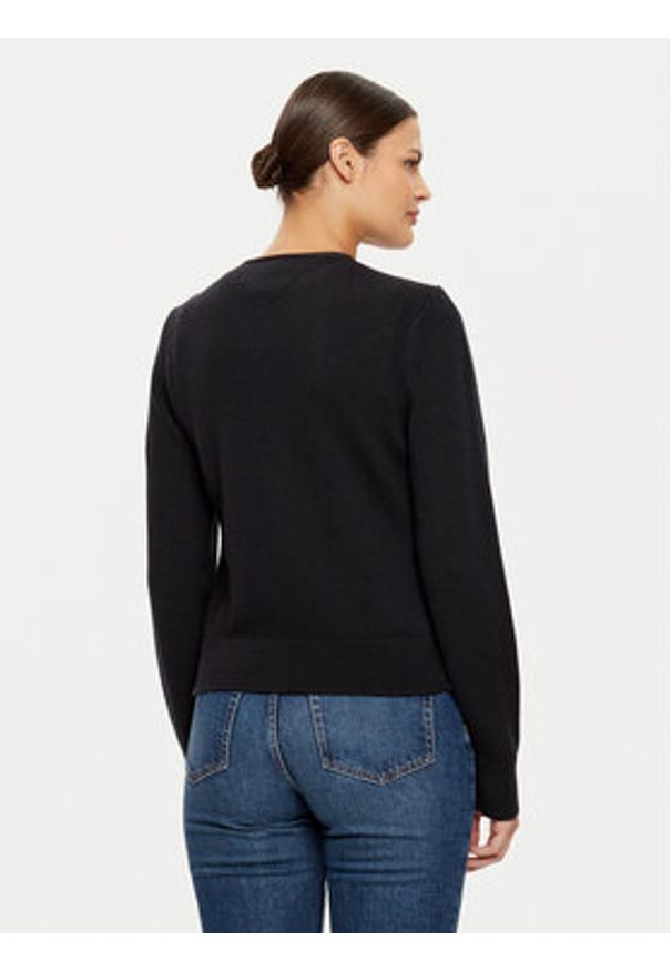 TOMMY HILFIGER - Tommy Hilfiger Kurtka puchowa WW0WW44343 Czarny Slim Fit. Kolor: czarny. Materiał: syntetyk