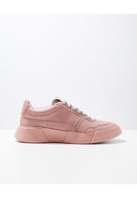 PREMIUM BASICS - Pastelowe sneakersy z logo. Kolor: różowy, wielokolorowy, fioletowy. Materiał: poliester. Szerokość cholewki: normalna. Wzór: aplikacja #5