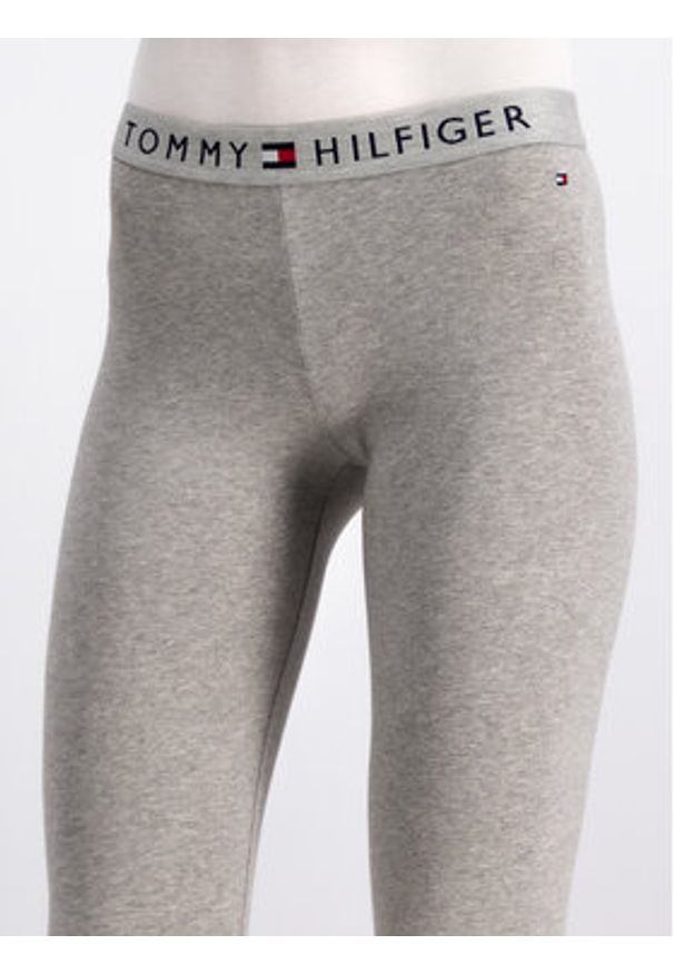 TOMMY HILFIGER - Tommy Hilfiger Legginsy UW0UW01646 Szary Slim Fit. Kolor: szary. Materiał: bawełna