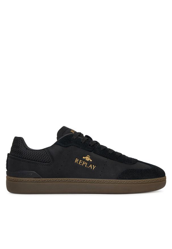 Replay - REPLAY Sneakersy GMSD7.000.C0004S Czarny. Kolor: czarny. Materiał: skóra