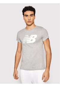 New Balance T-Shirt Nb Cl Fly NBWT0381 Szary Athletic Fit. Kolor: szary. Materiał: bawełna