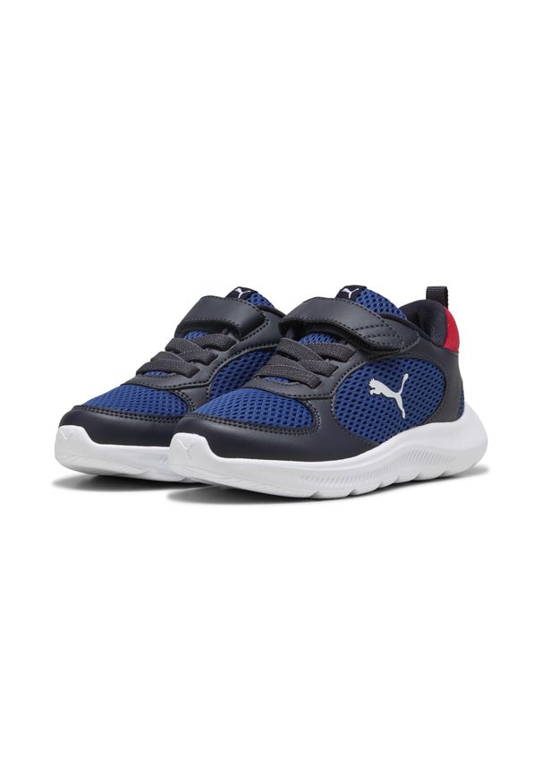 Puma - Dziecięce sneakersy PUMA Fun Racer 2 PUMA New Navy White Clyde Royal Blue. Okazja: na uczelnię. Kolor: niebieski, wielokolorowy, biały. Sport: joga i pilates