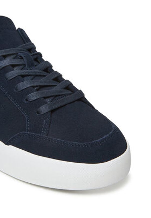 TOMMY HILFIGER - Tommy Hilfiger Sneakersy Th Court Summer Suede FM0FM05517 Granatowy. Kolor: niebieski. Materiał: zamsz, skóra