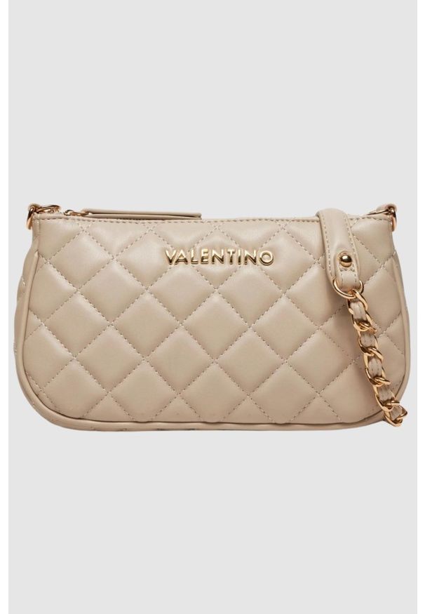 Valentino by Mario Valentino - VALENTINO Podwójna beżowa torebka Ocarina Crossbody. Kolor: beżowy