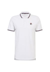 Koszulka męska polo Fila Lubbeek. Okazja: do pracy, na spacer. Typ kołnierza: polo. Kolor: czerwony, biały, wielokolorowy, czarny. Materiał: włókno, bawełna