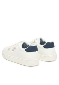 TOMMY HILFIGER - Tommy Hilfiger Sneakersy Low Cut Velcro T1X9-34338-1355 M Biały. Kolor: biały. Materiał: skóra #5