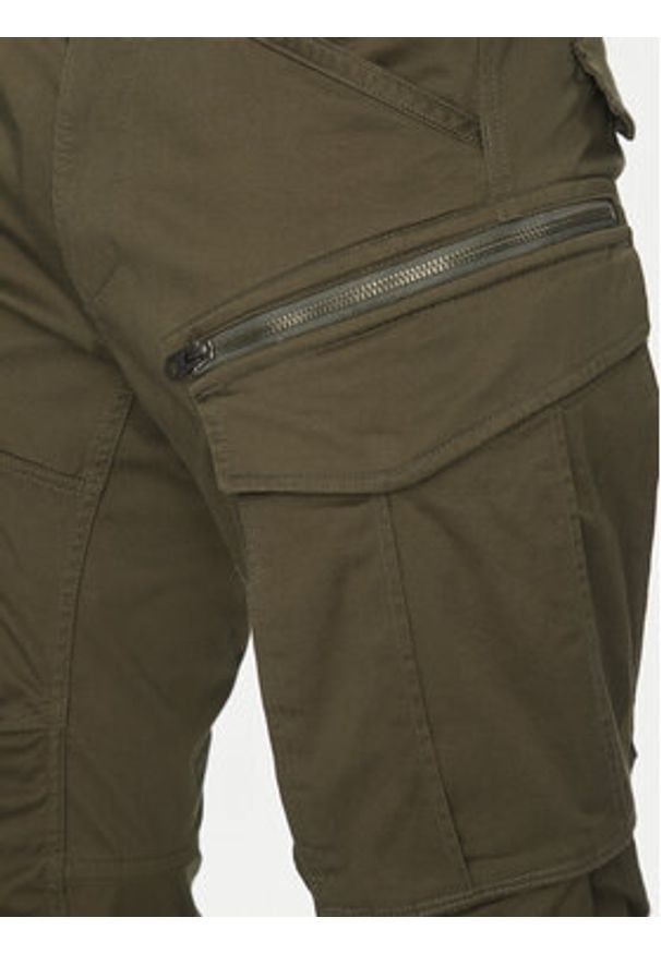 G-Star RAW - G-Star Raw Spodnie materiałowe Rovic D02190-5126 1260 Zielony Regular Fit. Kolor: zielony. Materiał: syntetyk