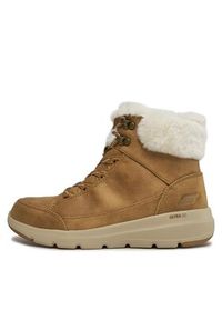 skechers - Skechers Botki Glacial Ultra Cozyly 144178/CSNT Brązowy. Kolor: brązowy. Materiał: materiał #4