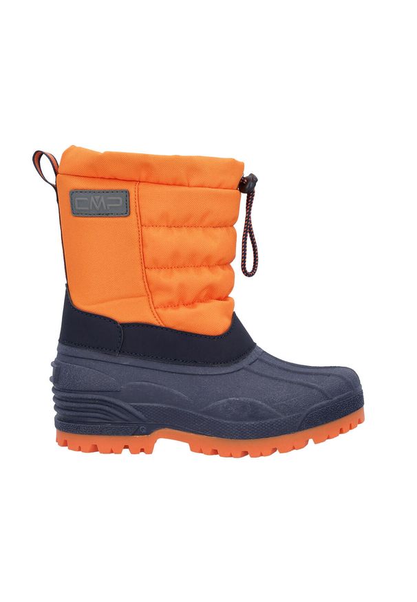 Śniegowce juniorskie CMP HANKI 3.0. Okazja: na co dzień. Kolor: wielokolorowy, czarny, pomarańczowy. Sezon: zima