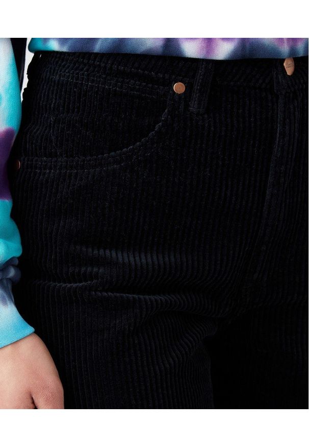 Wrangler - WRANGLER MOM FLARE DAMSKIE SPODNIE JEANSOWE JEANSY CAVIAR BLACK W24XJOXCK 112144776