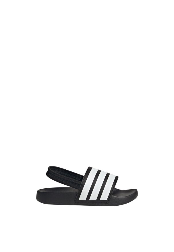 Adidas - Klapki adilette Estrap Kids. Okazja: na plażę. Kolor: biały, wielokolorowy, czarny