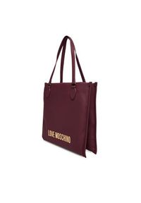 Love Moschino - LOVE MOSCHINO Torebka JC4020PP1NKD0552 Bordowy. Kolor: czerwony. Materiał: skórzane #5