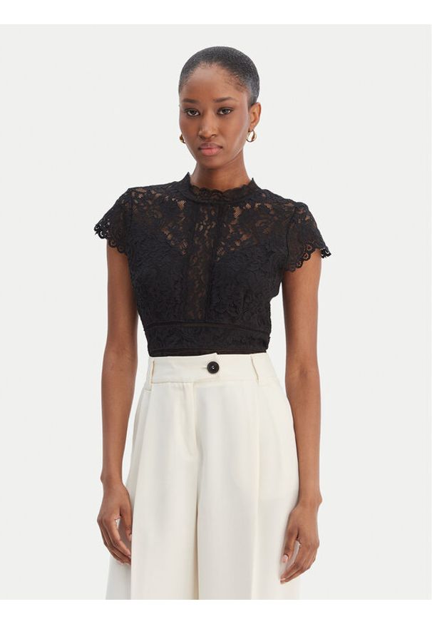 Morgan Bluzka 261-DBODY Czarny Slim Fit. Kolor: czarny. Materiał: syntetyk