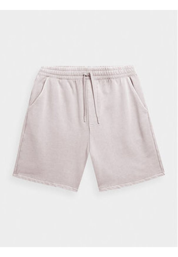 4f - 4F Szorty sportowe 4FSS23TSHOM052 Koralowy Regular Fit. Kolor: pomarańczowy. Materiał: bawełna. Styl: sportowy