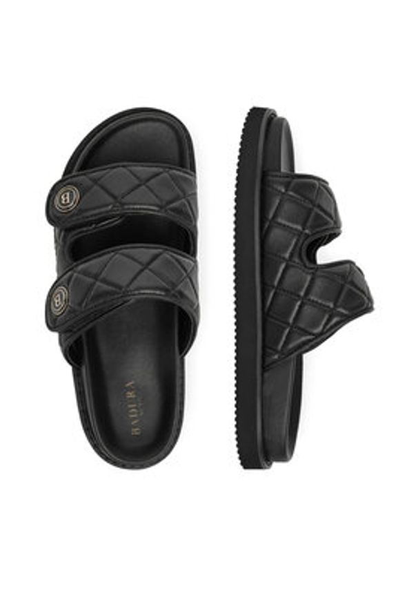 Badura Klapki CACTUS-124AL2309 Czarny. Kolor: czarny. Materiał: skóra