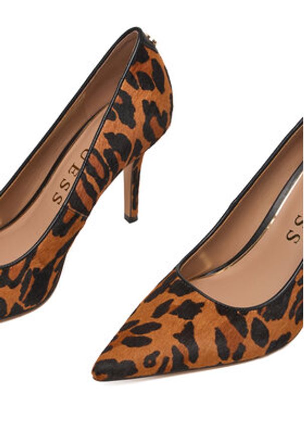 Guess Szpilki FLFPYY LEA08 Kolorowy. Materiał: skóra. Wzór: kolorowy. Obcas: na szpilce