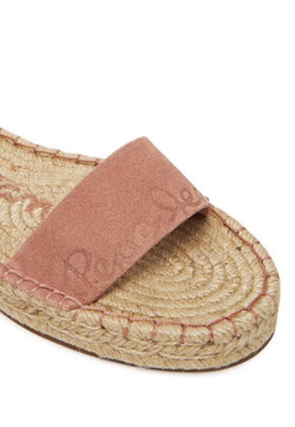 Pepe Jeans Espadryle PLS90680 Różowy. Kolor: różowy. Materiał: skóra, zamsz