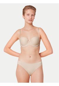 Triumph Biustonosz bardotka Pure Micro 10217872 Écru. Materiał: syntetyk