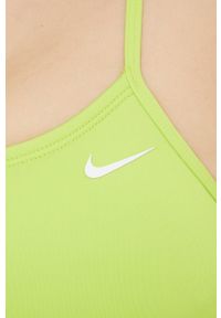 Nike dwuczęściowy strój kąpielowy Essential kolor zielony lekko usztywniona miseczka. Kolor: zielony. Materiał: skóra, materiał, włókno #5